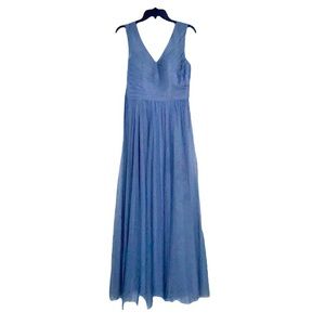 Dust Blue Bridesmaid Dress